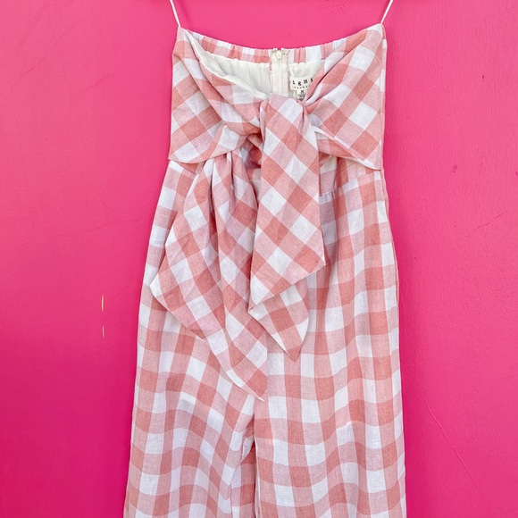 Gingham Strapless Jumper - Picture 2 of 3